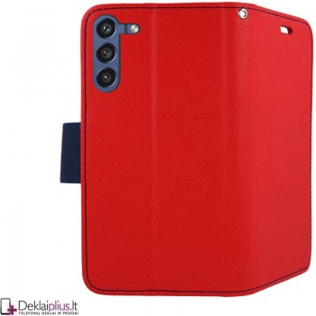 Telone dėklas su skyreliais - raudonas (Samsung S21 Fe)